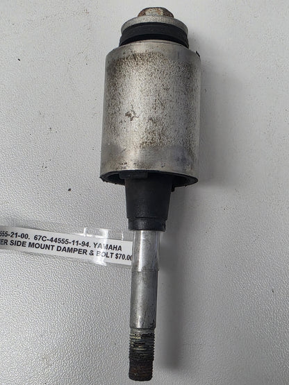 67C-44555-21-00 67C-44555-11-94 Yamaha 40BET Lower Side Mount Damper & Bolt | Genuine Used Part