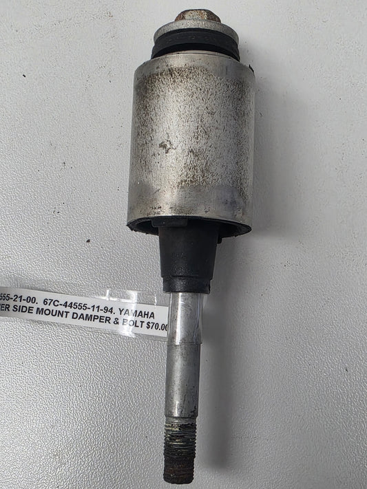 67C-44555-21-00 67C-44555-11-94 Yamaha 40BET Lower Side Mount Damper & Bolt | Genuine Used Part