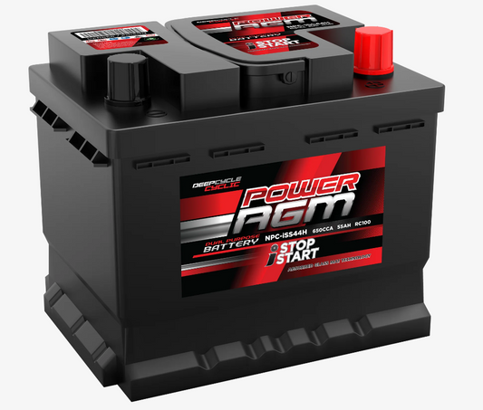 NPCISS44H Power Crank 650 CCA Battery | AGM Stop/Start Series