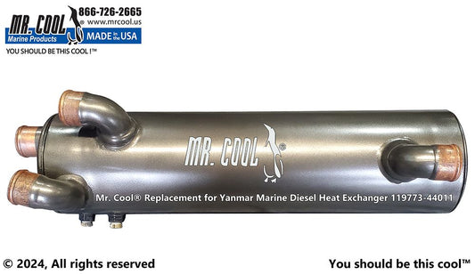 119773-44010 Aftermarket Yanmar 6LPA-STZP2 Heat Exchanger | Sawley's Select Marine Parts