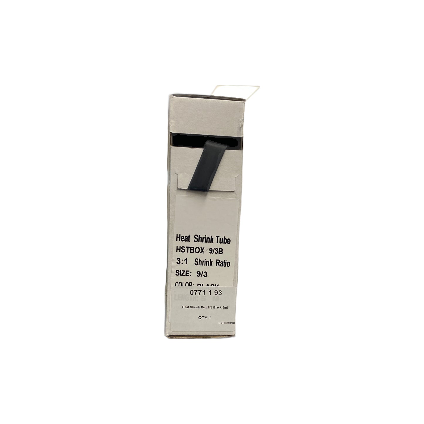 0771193 Heat shrink 9/3 black | Genuine Wurth Product