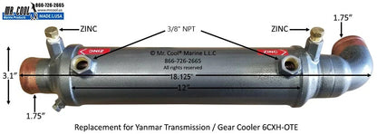 6CXH-OTE Aftermarket ZF Transmission/Gear Oil Cooler | Sawley's Select Marine Parts