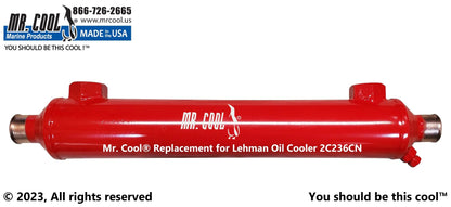 2C236 Aftermarket SeaStar Power Steering Oil Cooler 1/2 in Oil, 2 x 12 in | Sawley's Select Marine Parts