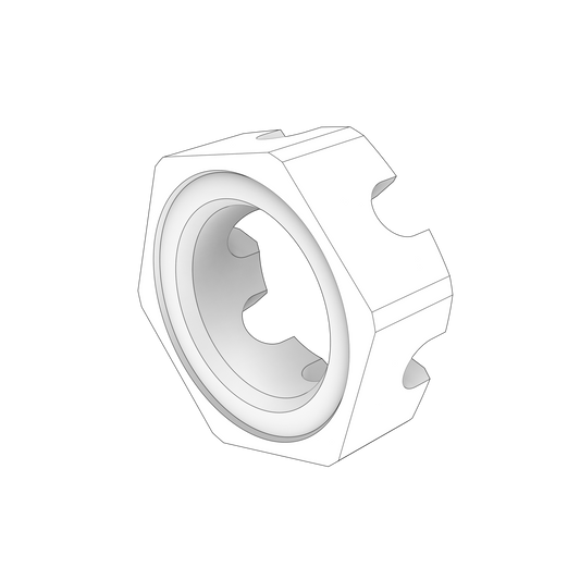 22885952 Castle Nut | Genuine Volvo Penta Part