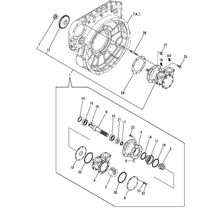 DJ-Y18001-A Yanmar 6AYM Seawater Pump 748660-42014-A Replacement Pump DJ-Y18001-A