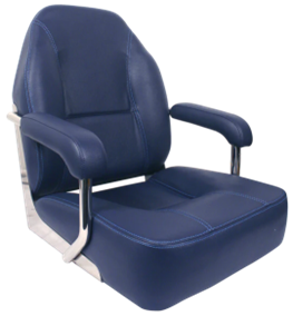 632382 Axis Mojo Deluxe Boat Seat Blue w/Navy Stitching | Boat Seating