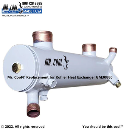 229058 / GM30880 Aftermarket Kohler 9/10, 23/27 Heat Exchanger | Sawley's Select Marine Parts