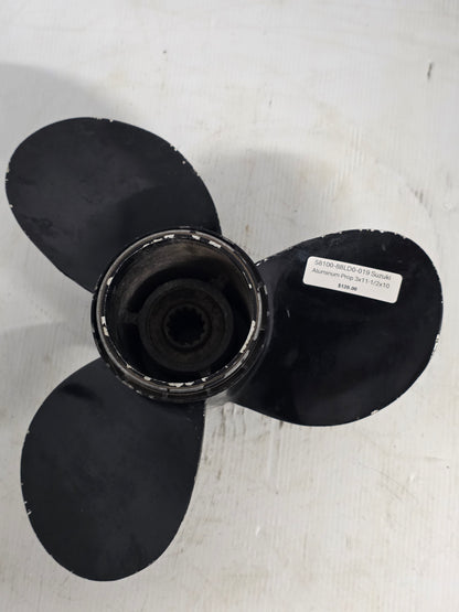 58100-88LD0-019 Suzuki DF40A/DF50A/DF60A 11 1/2 x 10 Aluminium Propeller – RH 13 Spline | Genuine Used Part