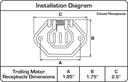 51442 Trolling Motor Connector - Female | Marine Electrical Part