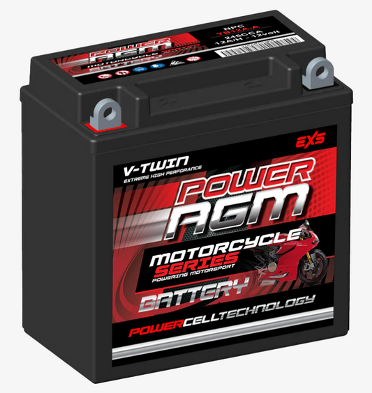 NPC-YB12A-A Power Crank 245 CCA 12 AH Battery | Power AGM Series