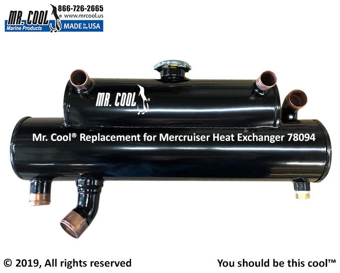 78094 Aftermarket Mercruiser Rear-Mount Heat Exchanger | Sawley's Select Marine Parts