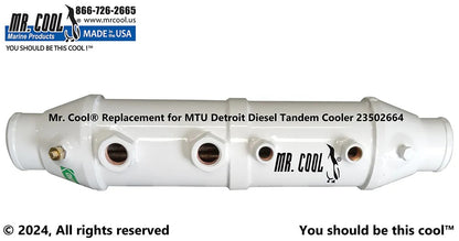 23502664 Aftermarket MTU Detroit Diesel Cooler | Sawley's Select Marine Parts