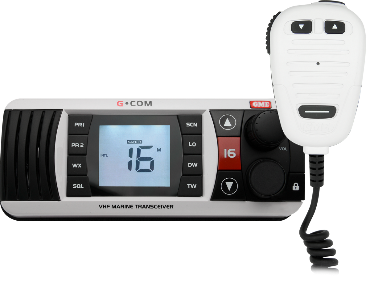GX700W GME Compact VHF Marine Radio (White) | Genuine GME Electronics