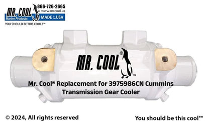 3975986CN Cummins 5.9L ISB/QSB Oil Cooler 3"x 9" 3975986CN 1.3/4'' Replacement Part