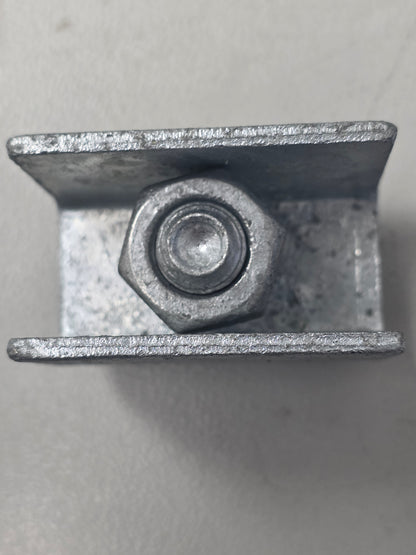 3139G Dunbier Weld-On Frame U Bracket Mount (Galvanived Metal Finish)