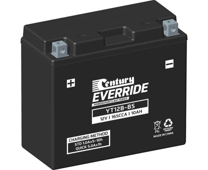 151136 Century EverRide YT12B-BS MAINTENANCE FREE AGM Battery