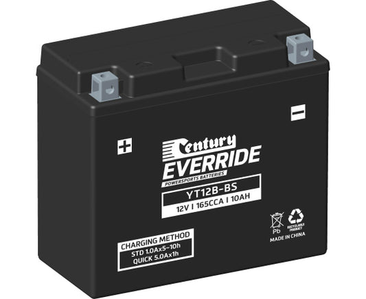 151136 Century EverRide YT12B-BS MAINTENANCE FREE AGM Battery