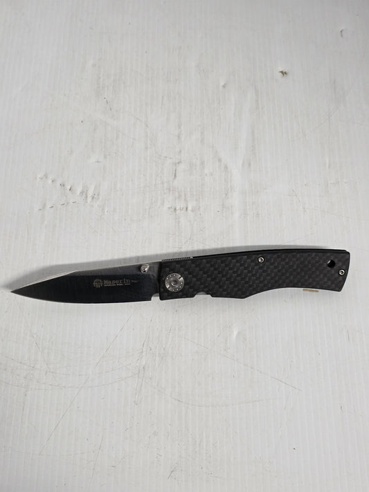M392CN Maserin 78mm Stainless Steel Folding Knife (Black Carbon Fiber Handle) | Fishing & Outdoor Knife - photo 2 of 8