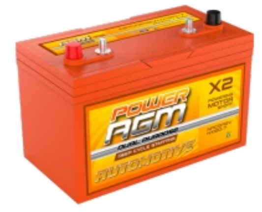 NPCDP12VNX120-7 Power Crank 110 AH 800 CCA Battery | Dual Purpose AGM Automotive Deep Cycle Starting