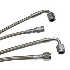 1896S Brake Line Braided SS Steel 1000m 90 Bend