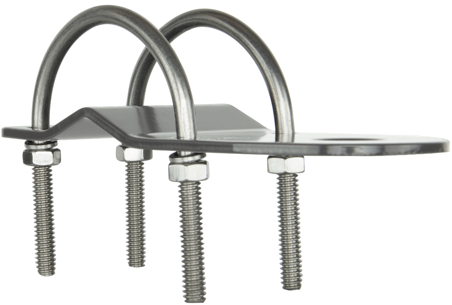 MB408SS 3MM BULL BAR BRACKET WITH "U" BOLTS - STAINLESS STEEL