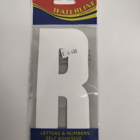 54725R Boat Letter R White 6" Pack of 2 | Vessel Identification Stickers