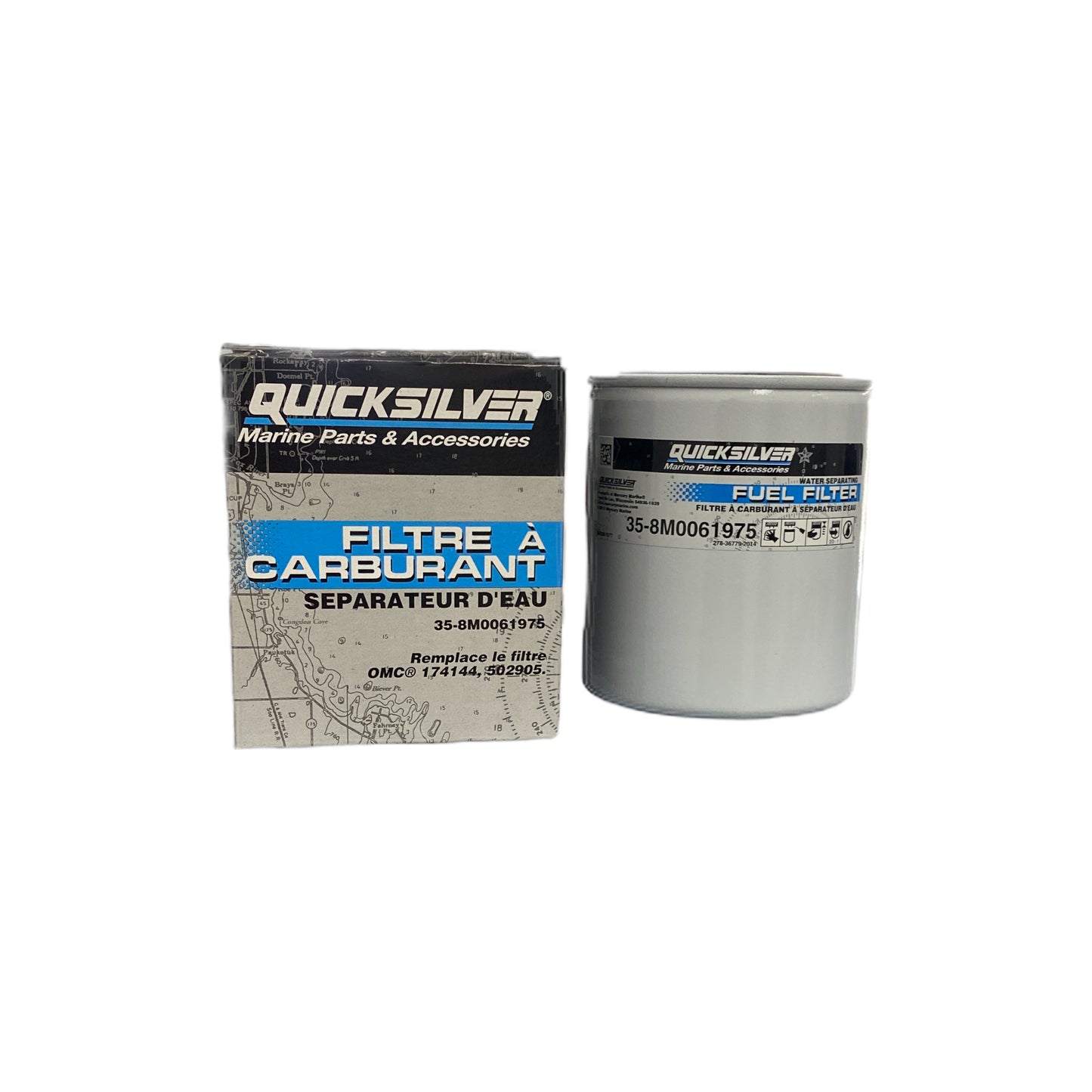 358M0061975 Mercury MerCruiser 8M0061975 Fuel Filter | Genuine Quicksilver OEM Part