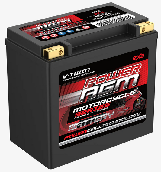 NPCMX5 Power Crank 400 CCA 19 AH Battery | Power AGM MX Series