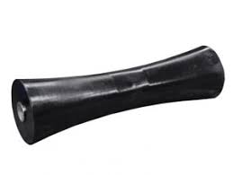 R2173 Mackay 2922 Dunbier 8" Dogbone Roller Black Poly WITH INSERT | Marine Trailer Part