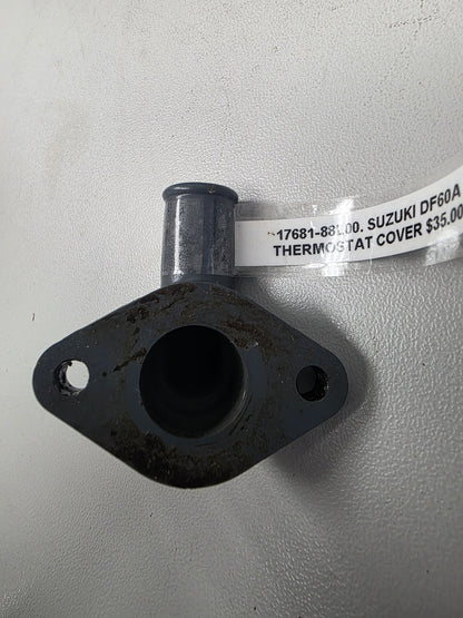 17681-88L00 Suzuki DF60A Thermostat Cover | Genuine Used Part