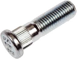 1674C Dunbier Wheel Hub Stud 1/2" zinc finish (NO NUT )