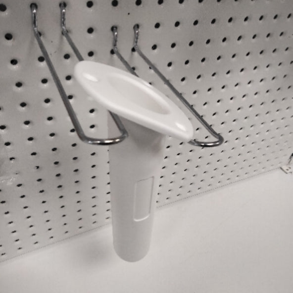 400105 Rod Holder Oval Angled White | Fishing Rod Holder