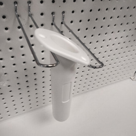 400105 Rod Holder Oval Angled White | Fishing Rod Holder