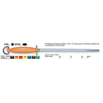 EP203125 Egginton - 12" Superfine Cut Professional Sharpening Steel, Oval | Fishing & Outdoor Knife