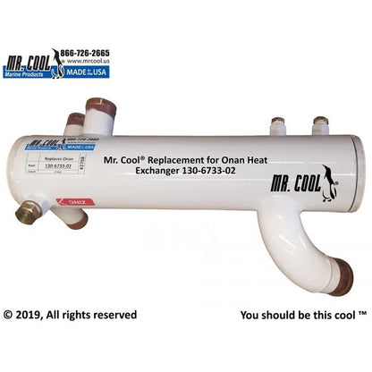 130-6733CN Aftermarket Onan 27 MDKBT/MDKBU Heat Exchanger 130-6733-02 | Sawley's Select Marine Parts
