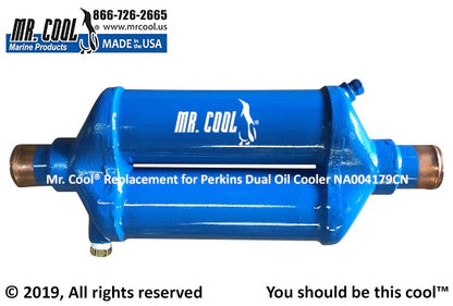 NA004179CN Aftermarket Perkins 4.236 Dual Oil Cooler NA000282 | Sawley's Select Marine Parts