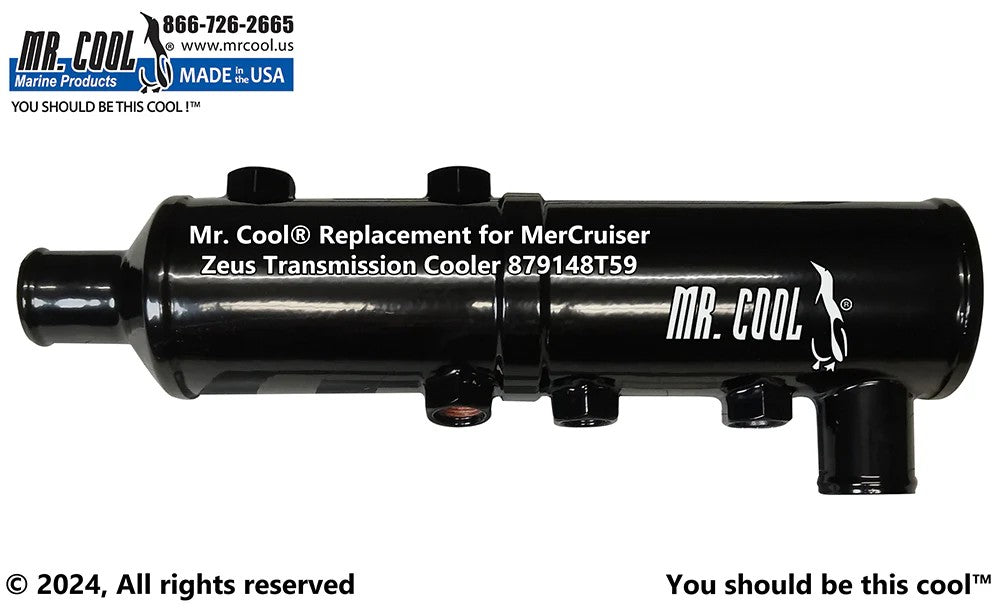 879148T59 / 8M0181739 Aftermarket Mercruiser Zeus 3000 Vertical Transmission/Power Steering Oil Cooler | Sawley's Select Marine Parts