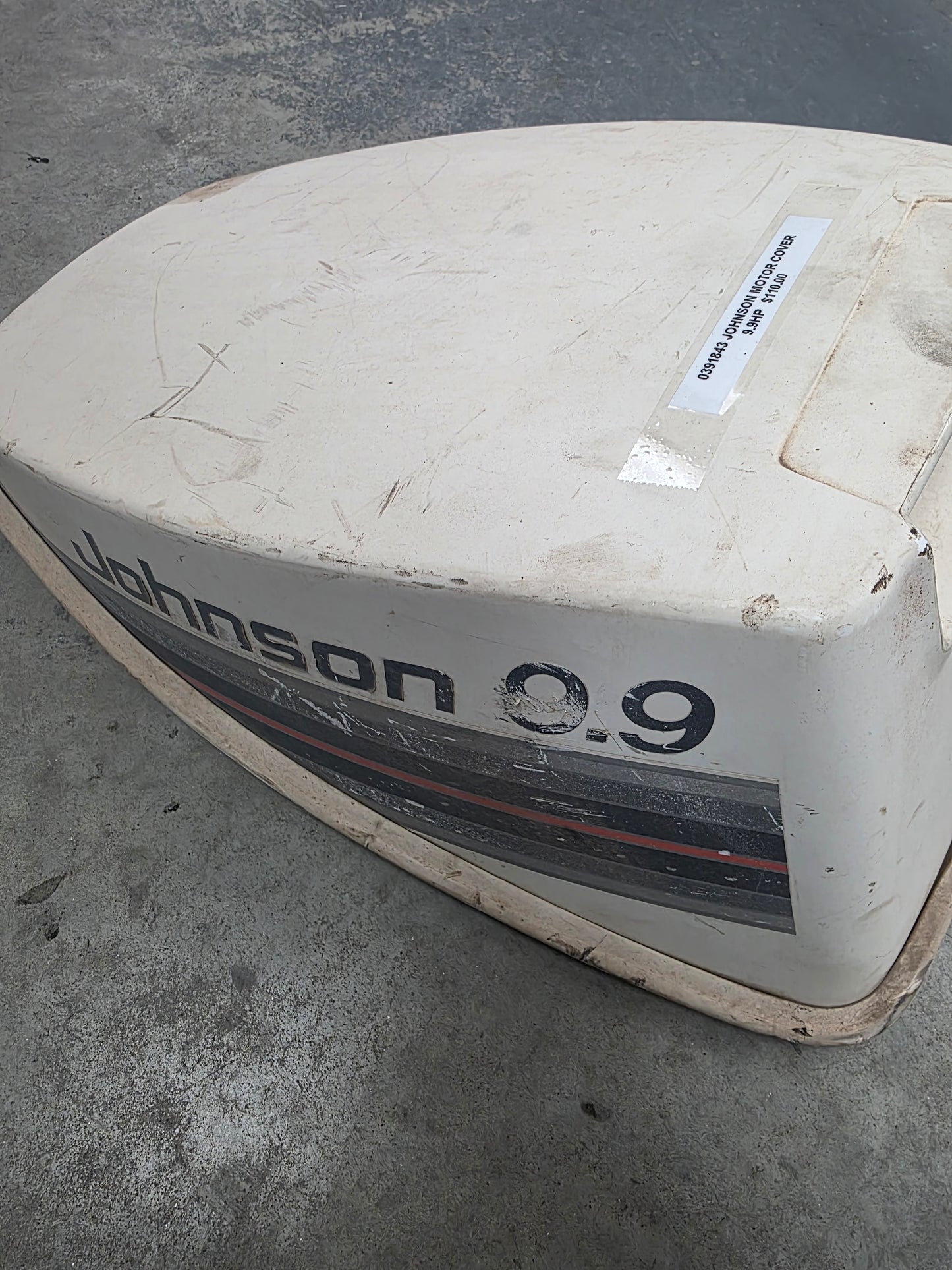 0391843 Johnson Motor Cover 9.9HP | Genuine Used Part