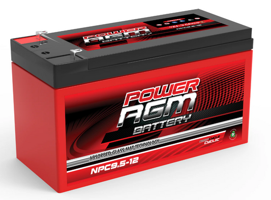 NPC12V7.5AH Power Crank 12V 7.5 AH Battery | 12 Volt AGM Cyclic Range