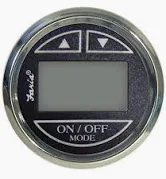 204688 Faria Chesapeake Black 2" Depth Sounder In Hull Transducer | Genuine Faria Gauge