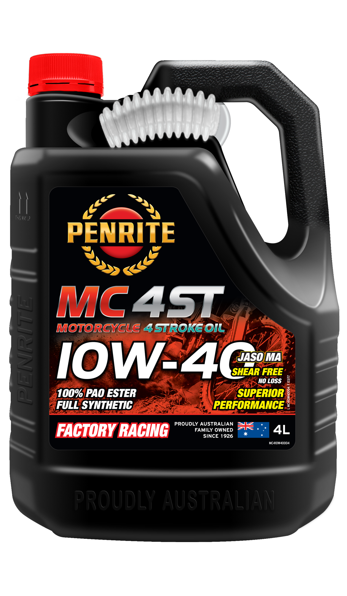 MC410W40004 Full Synthetic 4 STROKE 10W-40 4L