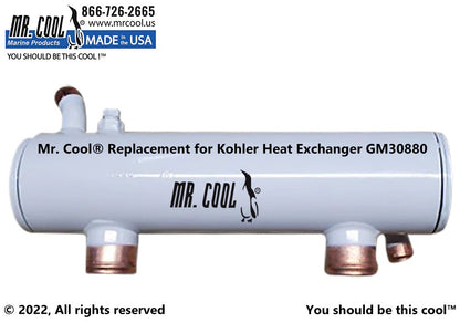 229058 / GM30880 Aftermarket Kohler 9/10, 23/27 Heat Exchanger | Sawley's Select Marine Parts