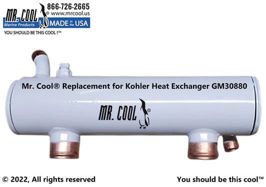 229058 / GM30880 Aftermarket Kohler 9/10, 23/27 Heat Exchanger | Sawley's Select Marine Parts