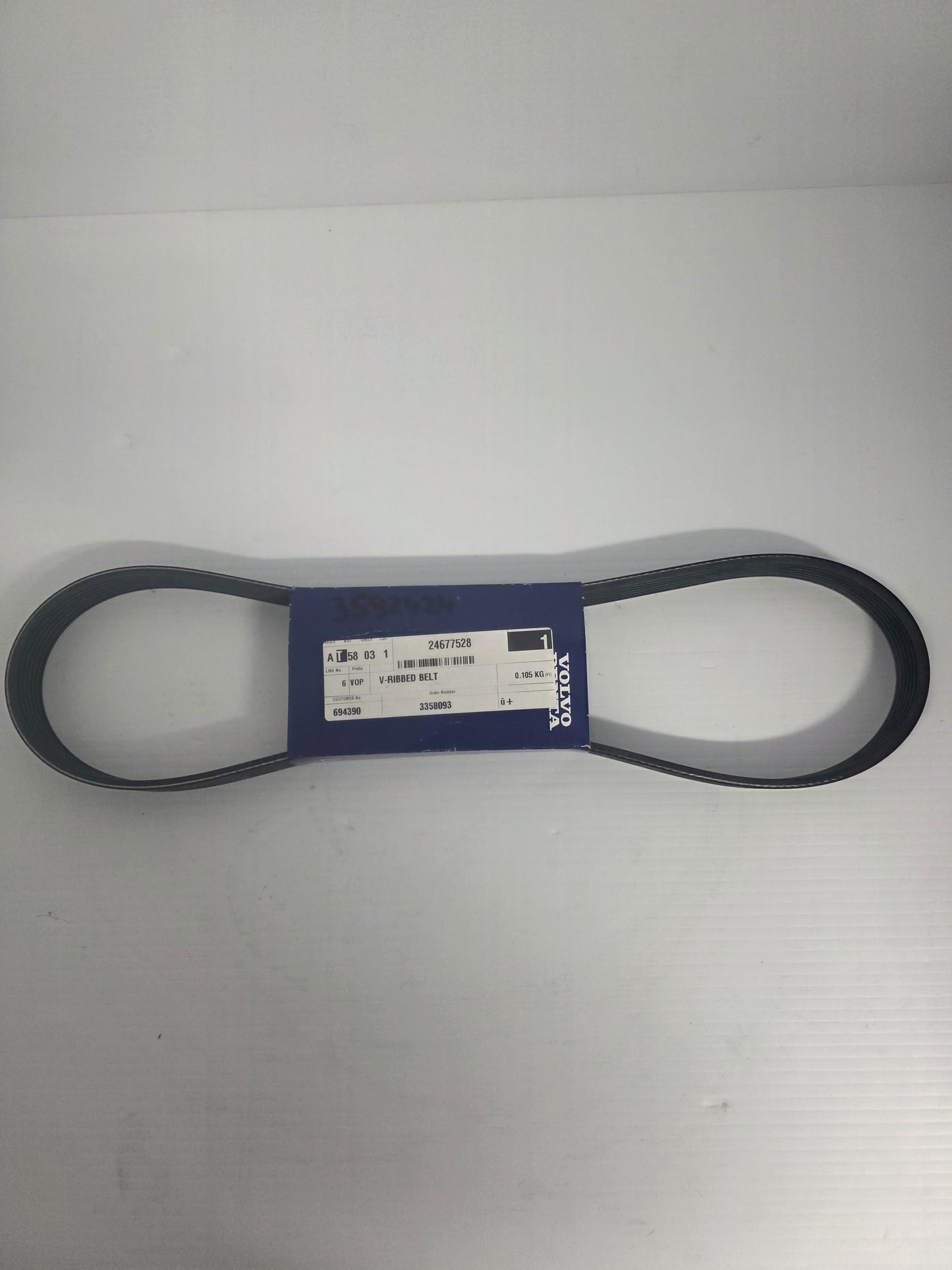 24677528, V-Ribbed Belt | Genuine Volvo Penta Part