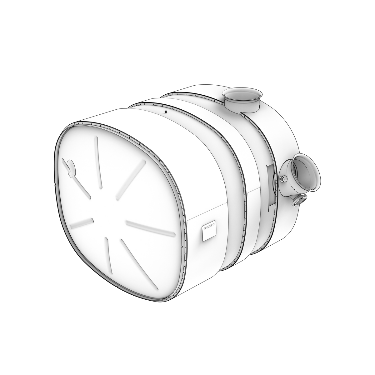 23555979 Muffler | Genuine Volvo Penta Part