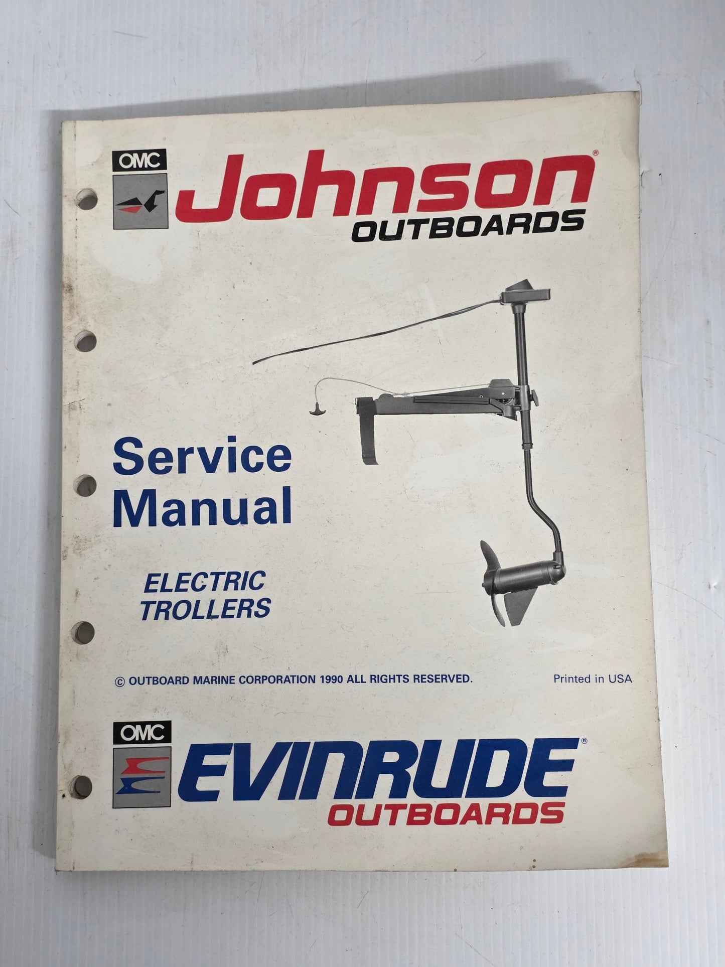 1990 Johnson EI Electric Trollers Service Manual | Genuine Used Manual
