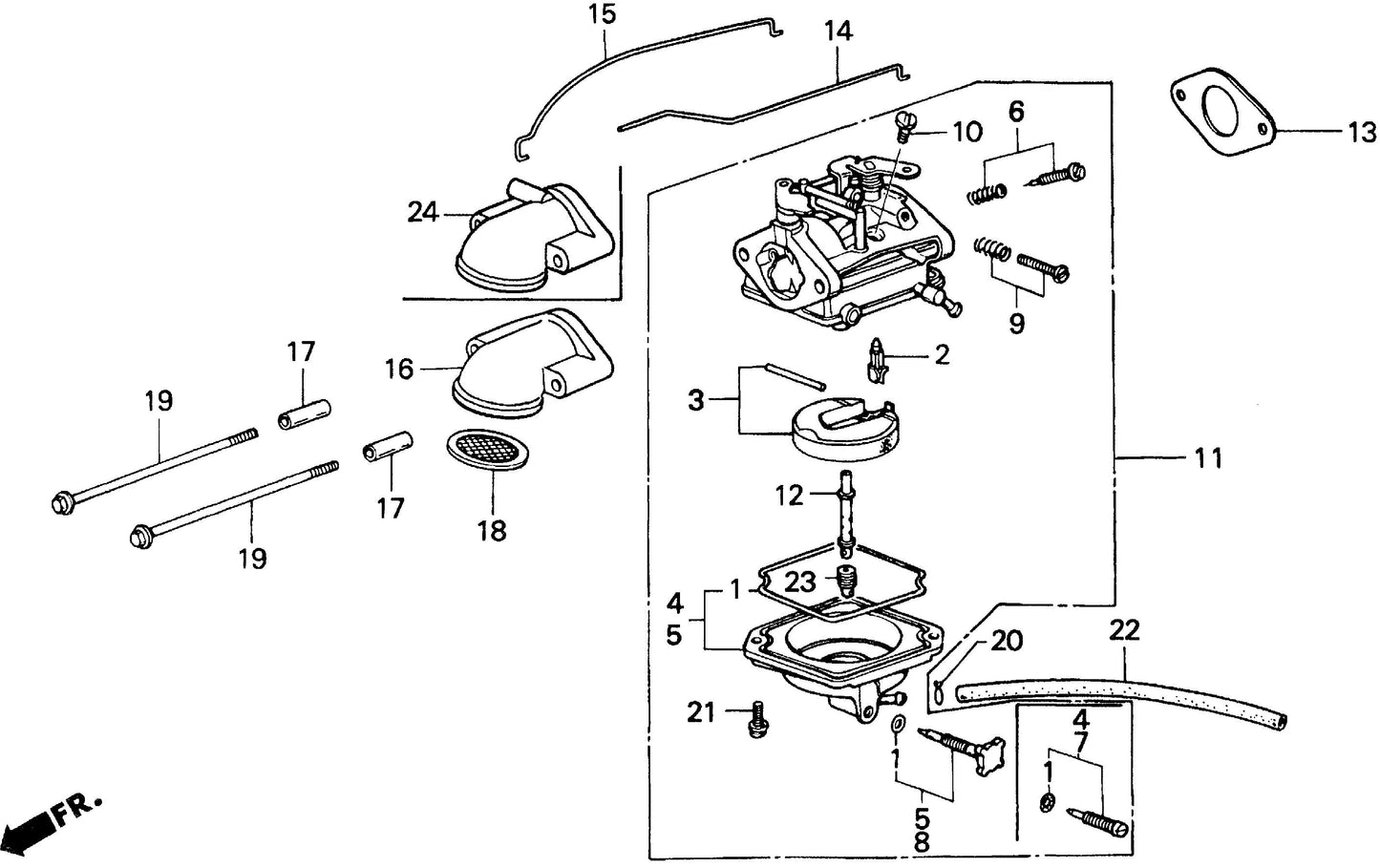 18-7053 Aftermarket Honda BF90 Carburettor Kit | Sawley's Select Marine Parts
