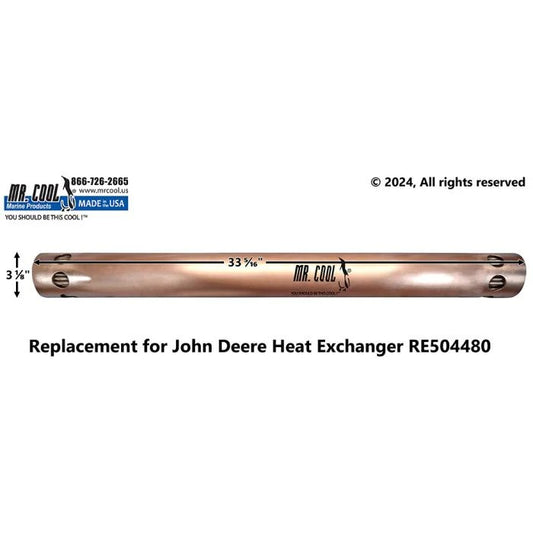 RE504480 Aftermarket John Deere Heat Exchanger Bundle Insert | Sawley's Select Marine Parts