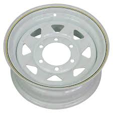 A1816 Mackay 1496 Dunbier 14" Galvanised 6-Stud Spoke Wheel (LandCruiser Pattern) RIM ONLY (NO TYRE) | Marine Trailer Part