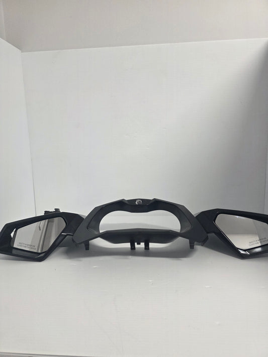 291004261 Seadoo Info Gauge Bezel including Mirrors | Genuine Used Part